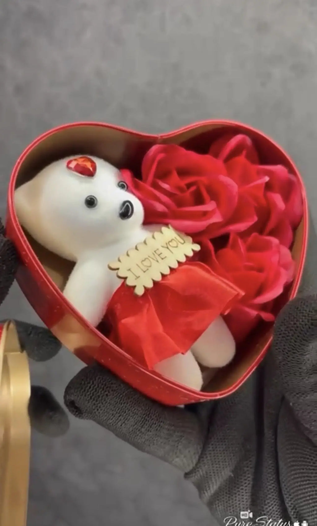 VALENTINE GIFT BOX WITH TEDDY