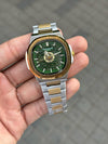 Patek Phillip e Nautilus Automatic Skeleton Gold Two Tone Green