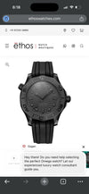Omeg_a seamaster 300m diver auto rubber full black