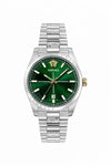 Versace Green Round Dail Analog Watch