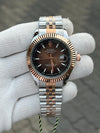 RolEx Date Just Two Tone Brown