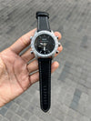 Fossi l Dual Time Silver Black