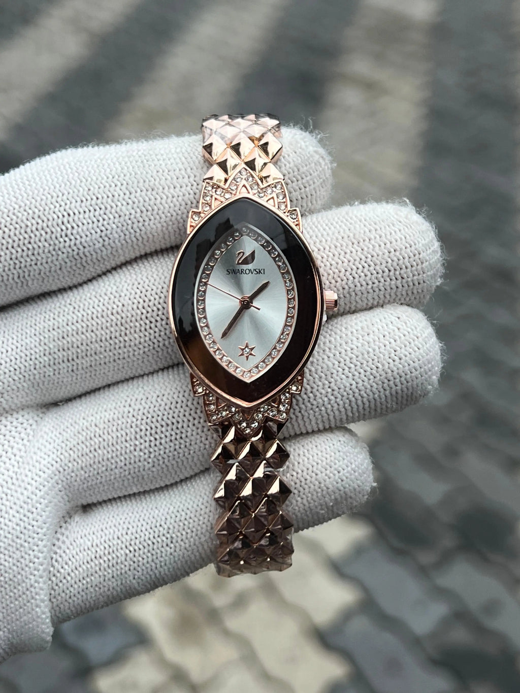 Swarovski Rose Gold White 