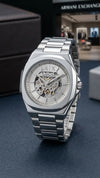 Arman i Exchange Skeleton Square Open Machine Full Silver