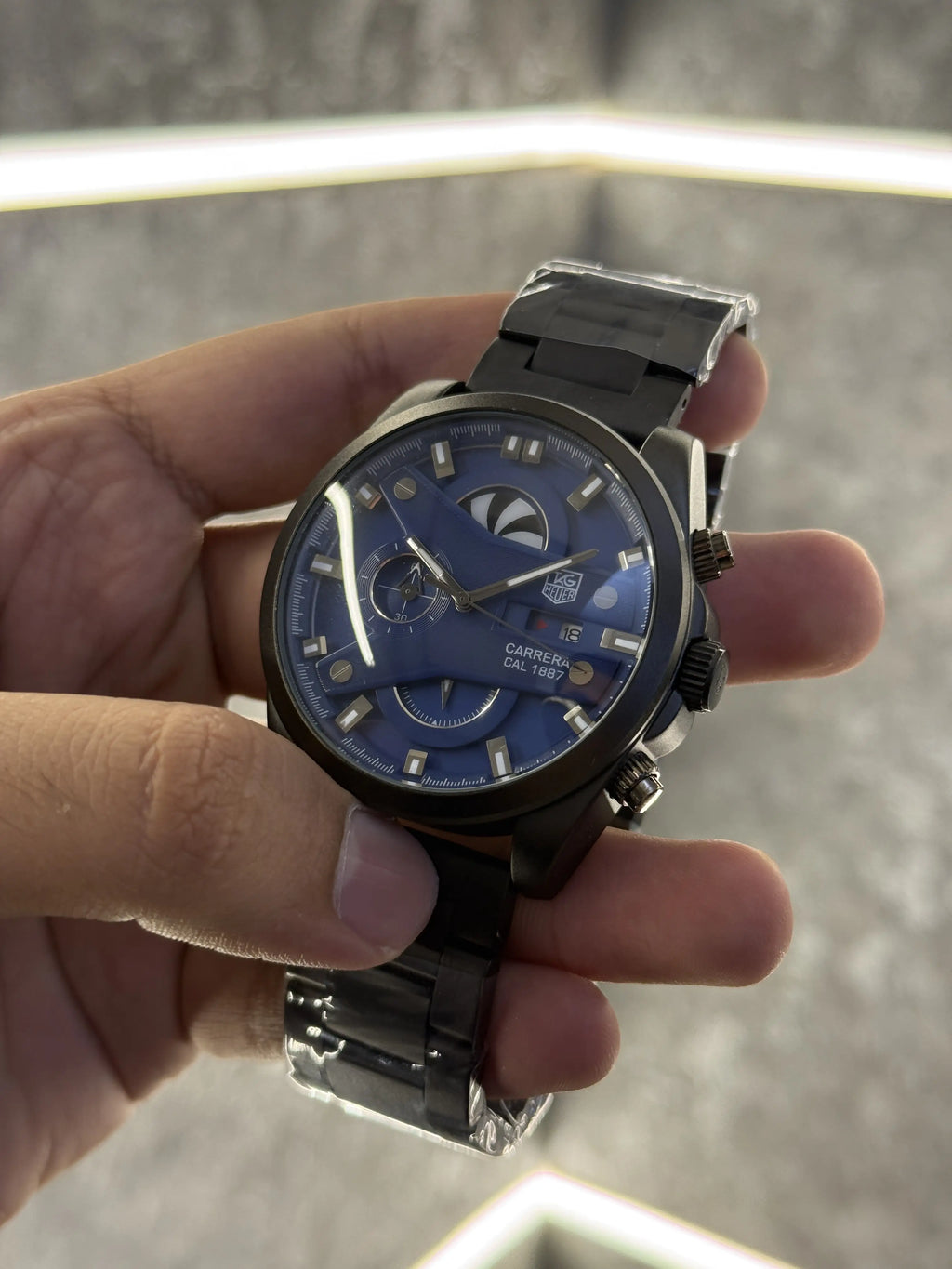 Tag Heuer CR7 Black Blue All Working 117