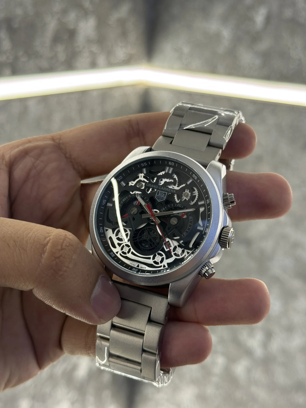 Tag cr7 grey black all chronograph working 116