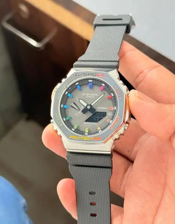 Gshock 2100 Rainbow Steel