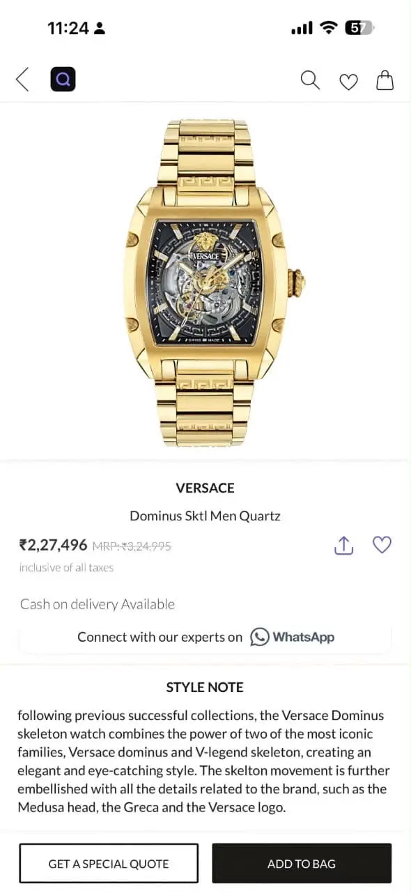 Versac_e Dominus Skeleton 197