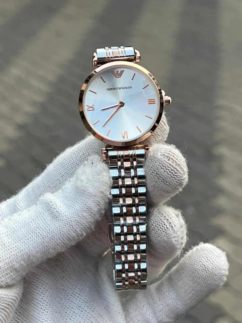 Emporio Armani Two Tone White