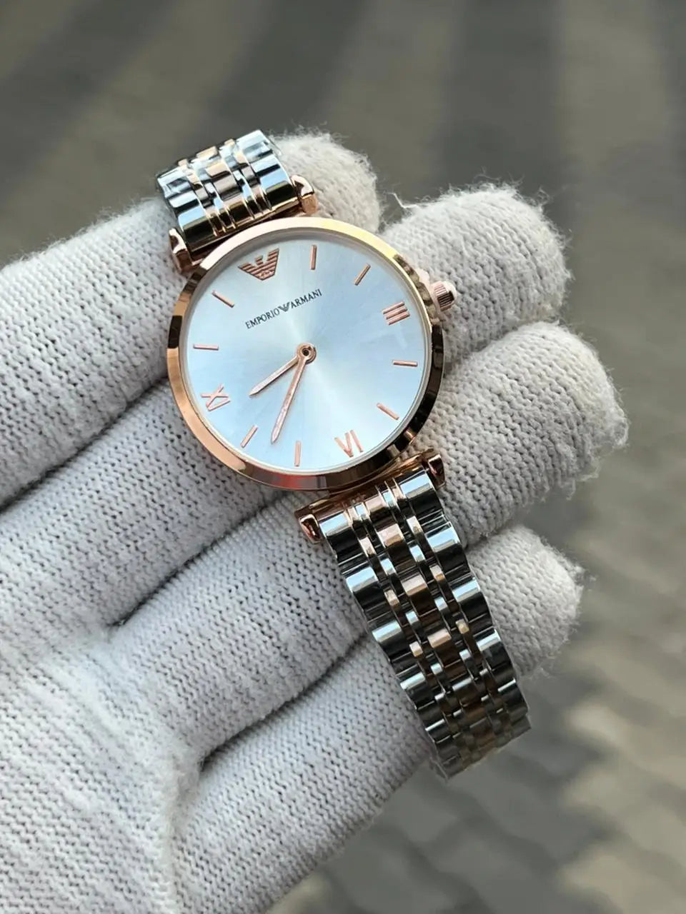 Emporio Armani Two Tone White