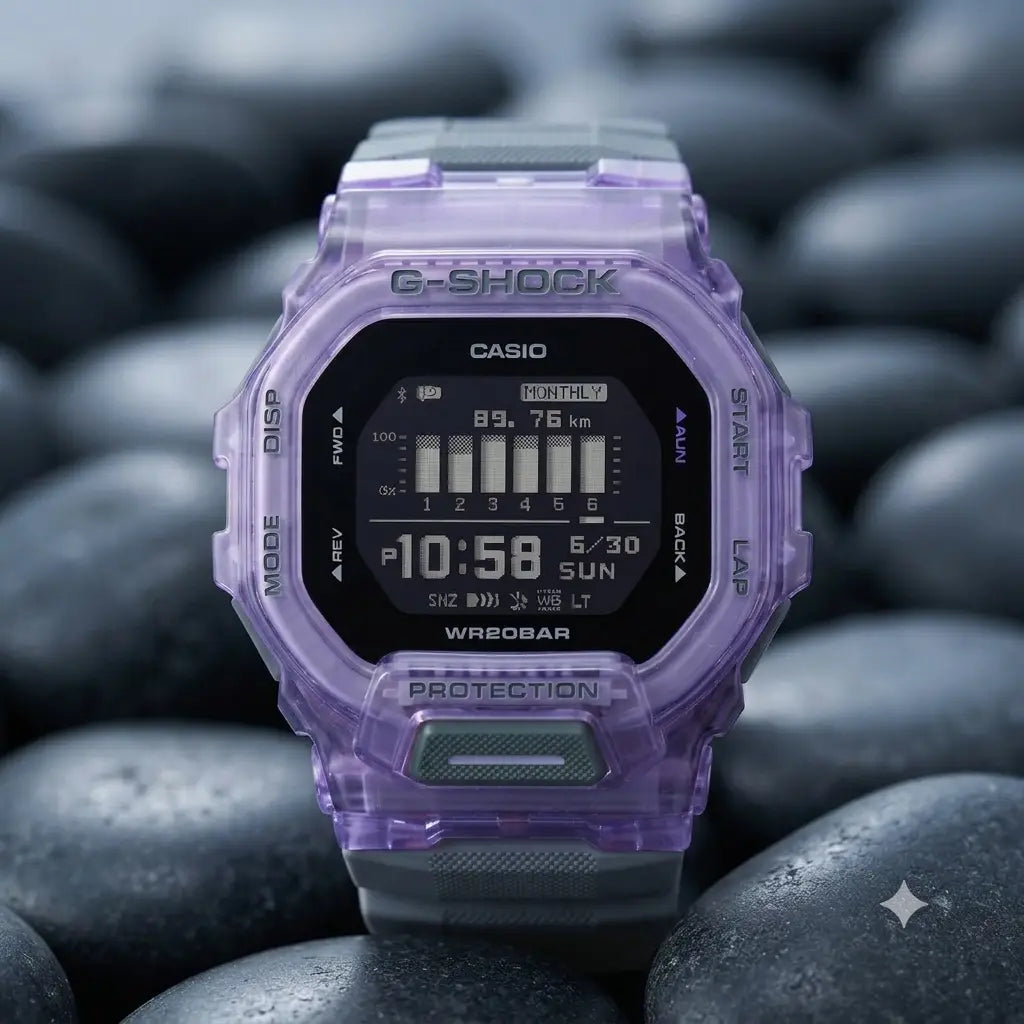 Gshock Purple Grey 