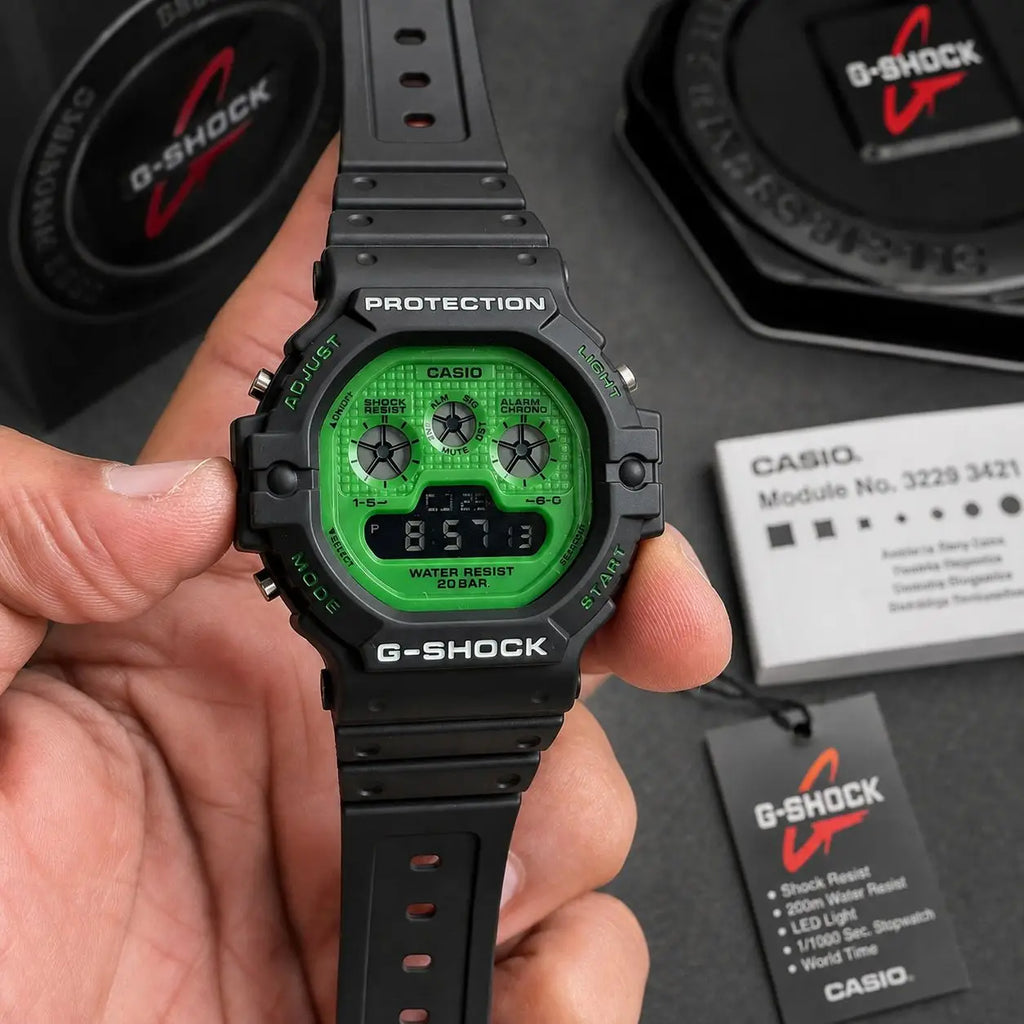 Gshock 5900UBB Black Green