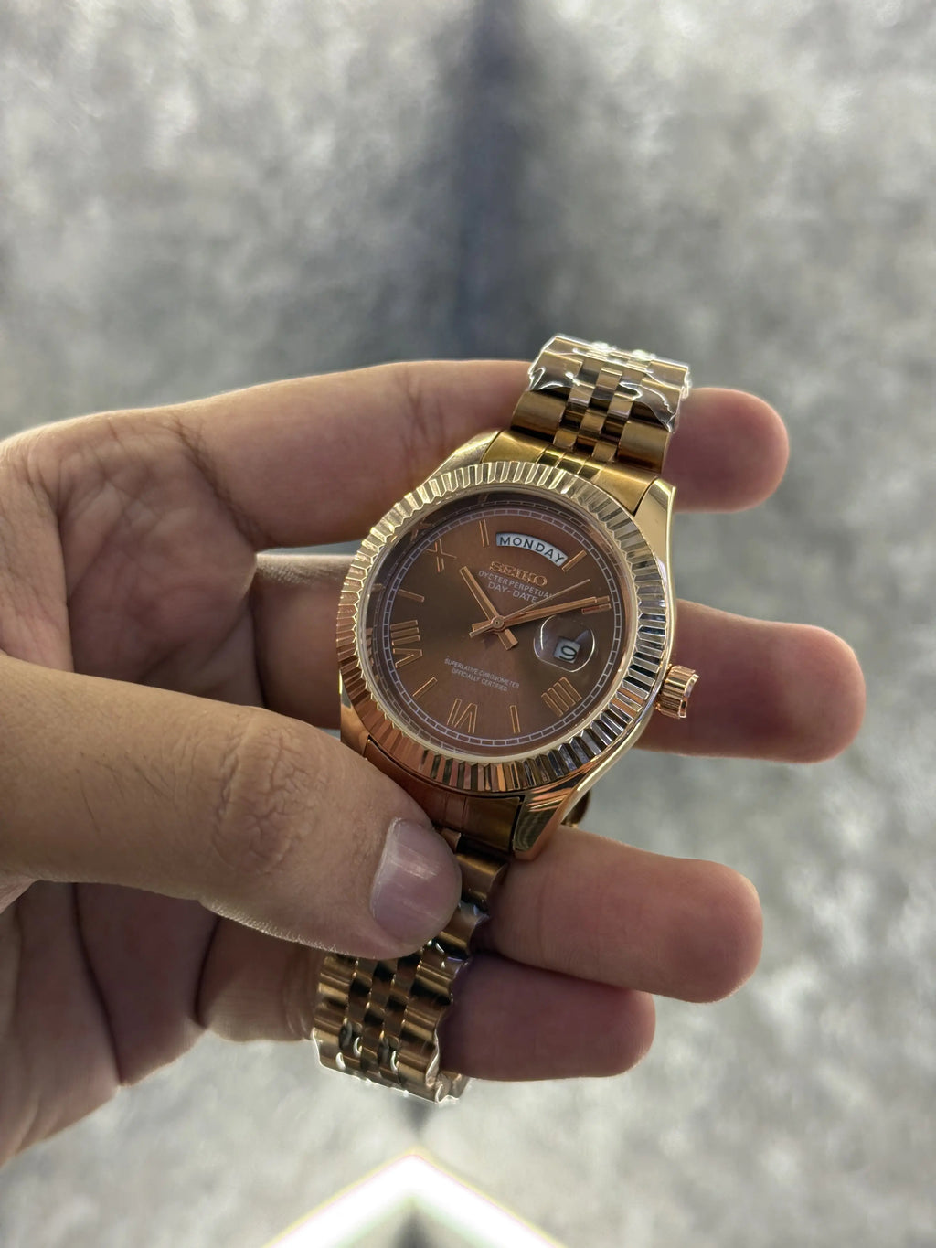 Seiko mod date just roman dial 