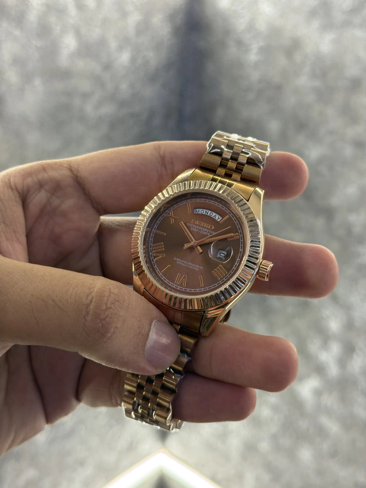 Seiko mod date just roman dial 