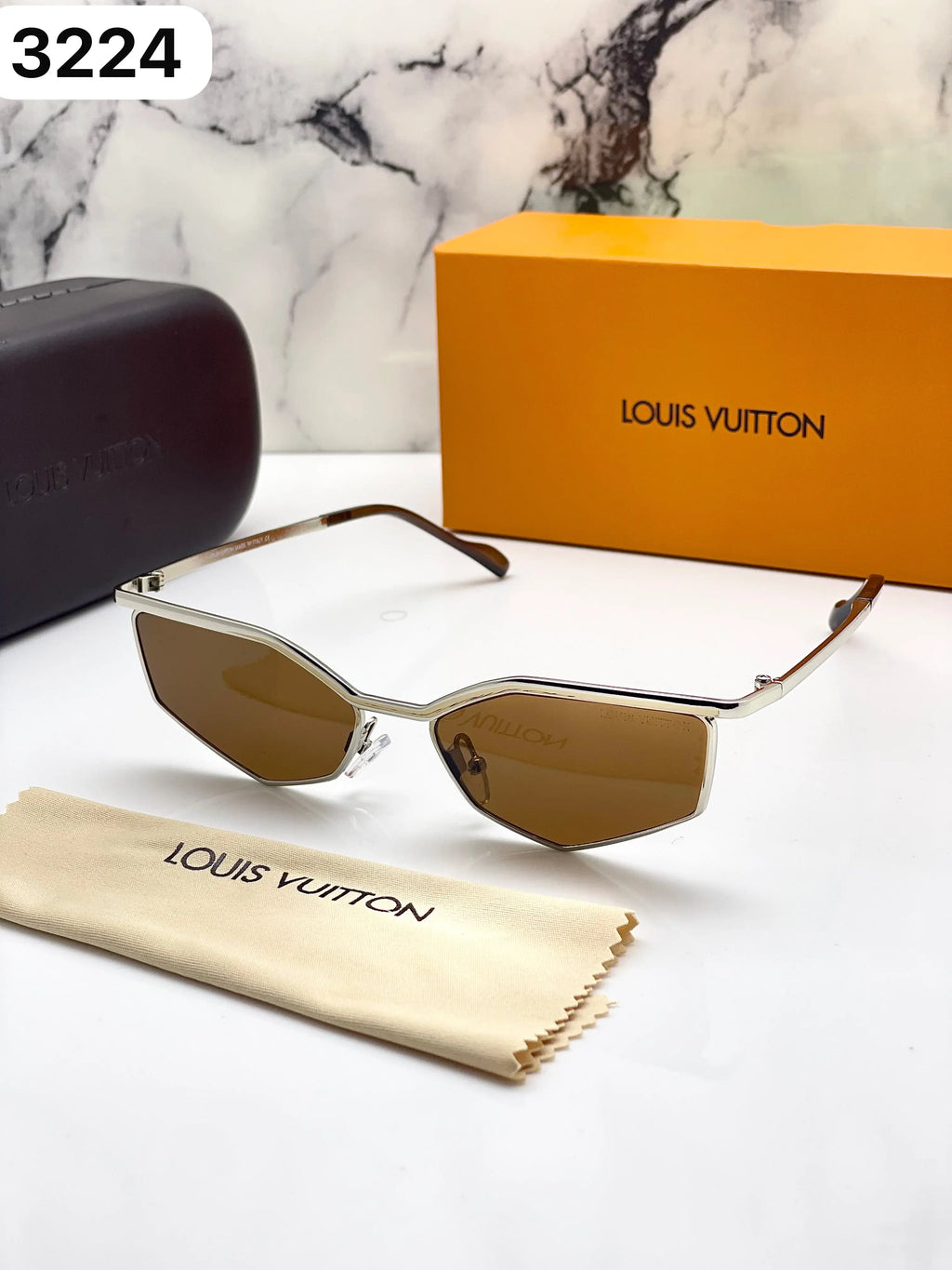 Louis Vuitton 3224 silver brown 