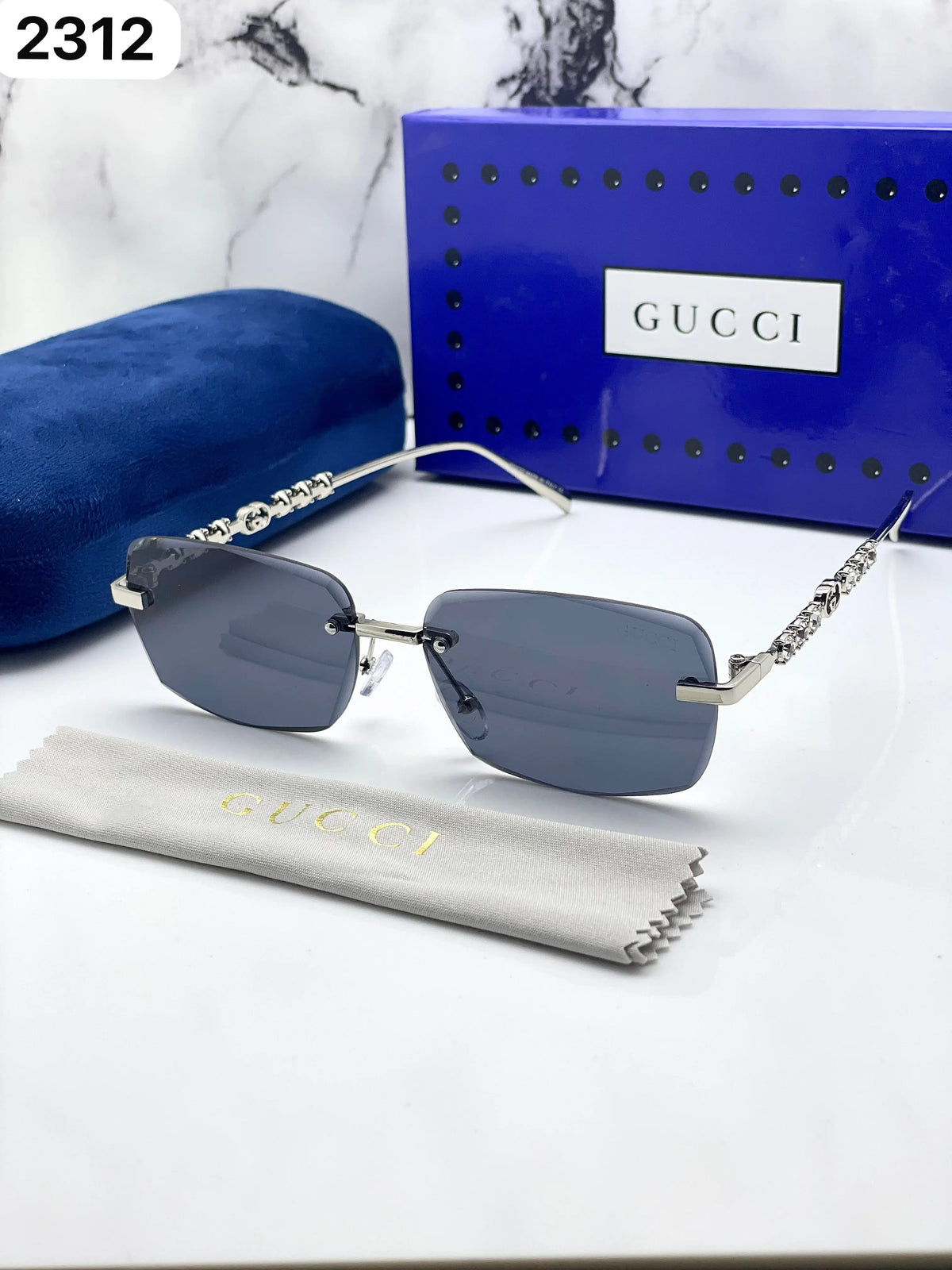 Gucci 2312 Silver Black 