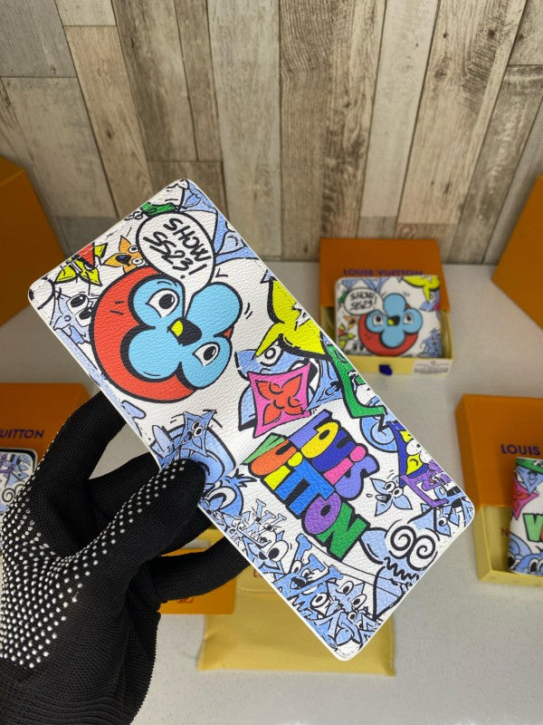 Loui_s Vuitton multi colour premium wallet wid og box dust bag 375