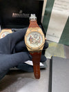 Audemars Piguet brown leather belt
