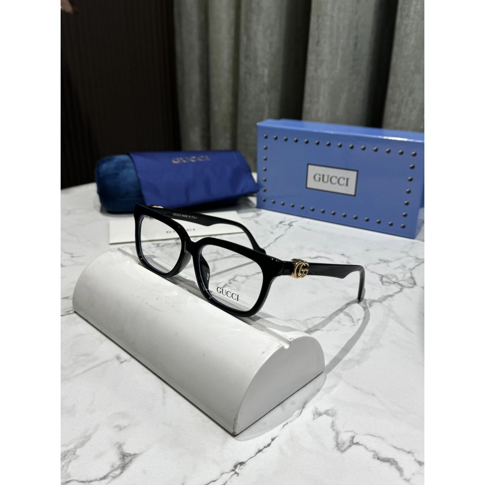 Gucc I All Black Logo Premium Glasses 1537