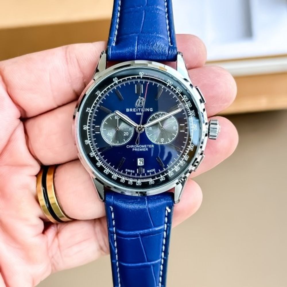 BREATLING LEATHER WATCH