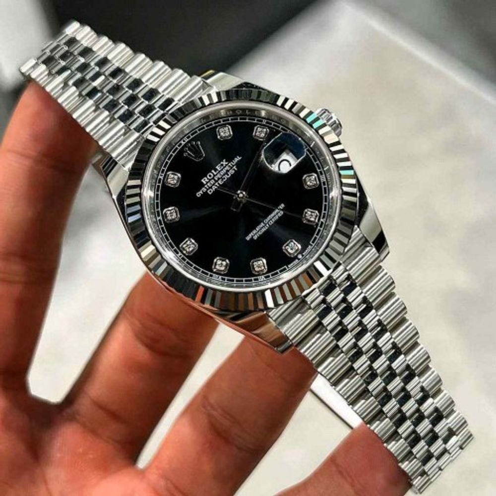 Rollex_Datejust 41 Silver black Dial F1142