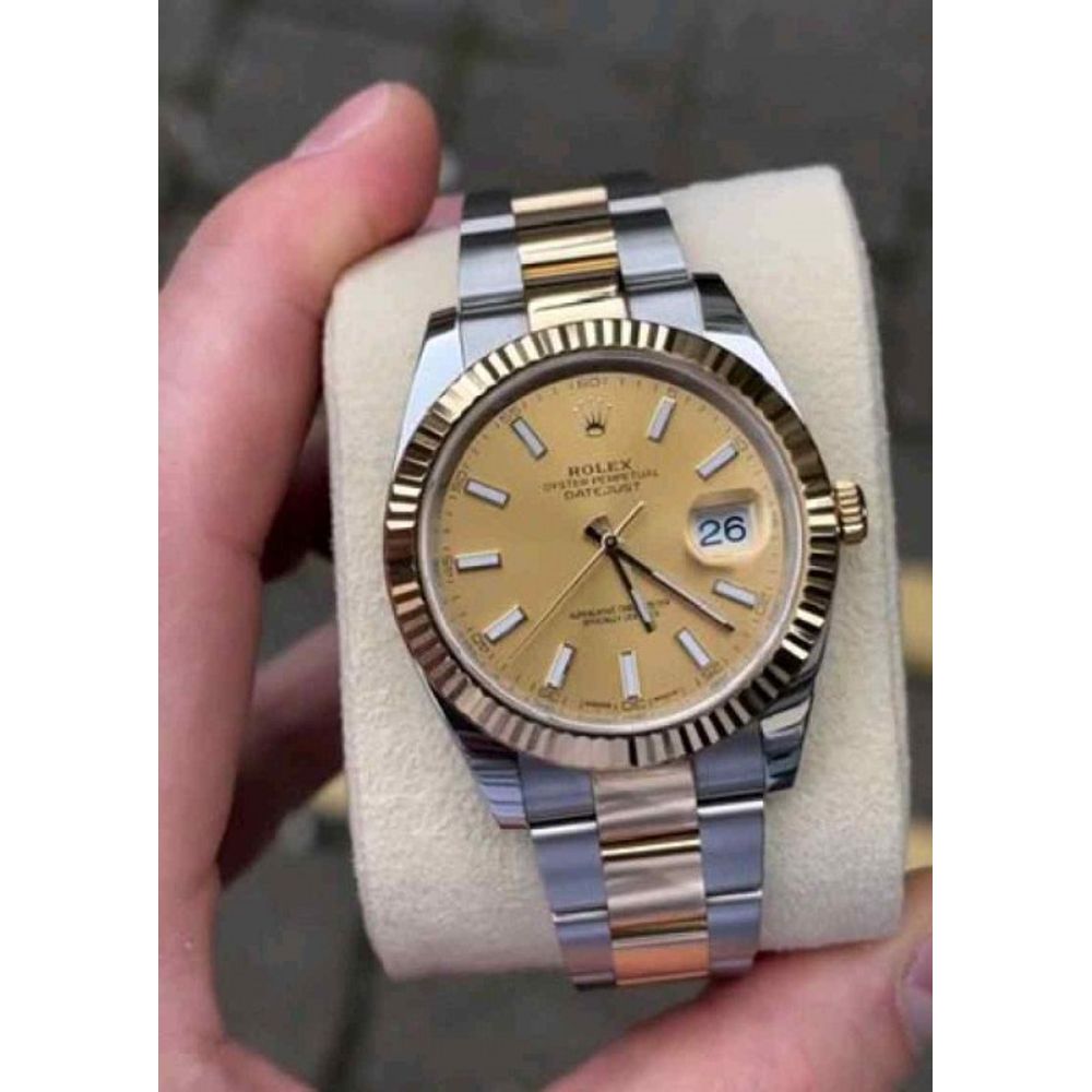 rollex_date just to tone gold