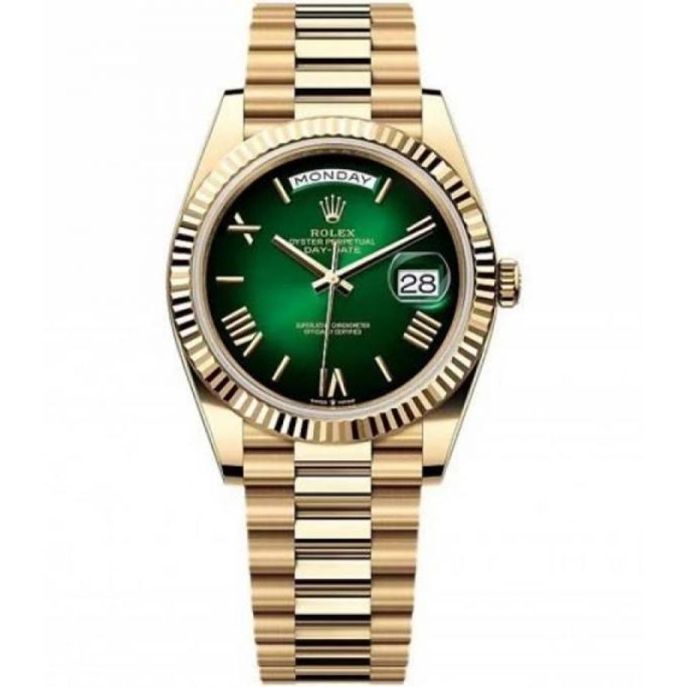 ROLEEX Day Date 41 GOLD GREEN