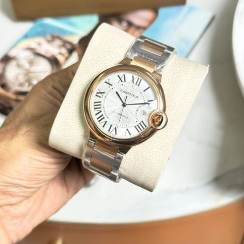 Cartiar De Ballon Duo Tone White Dial