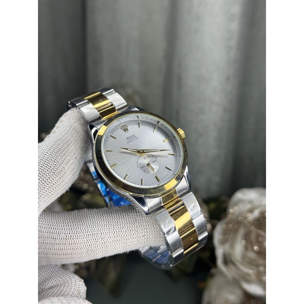 Role x Veriflat Dual Tone White Premium Watch