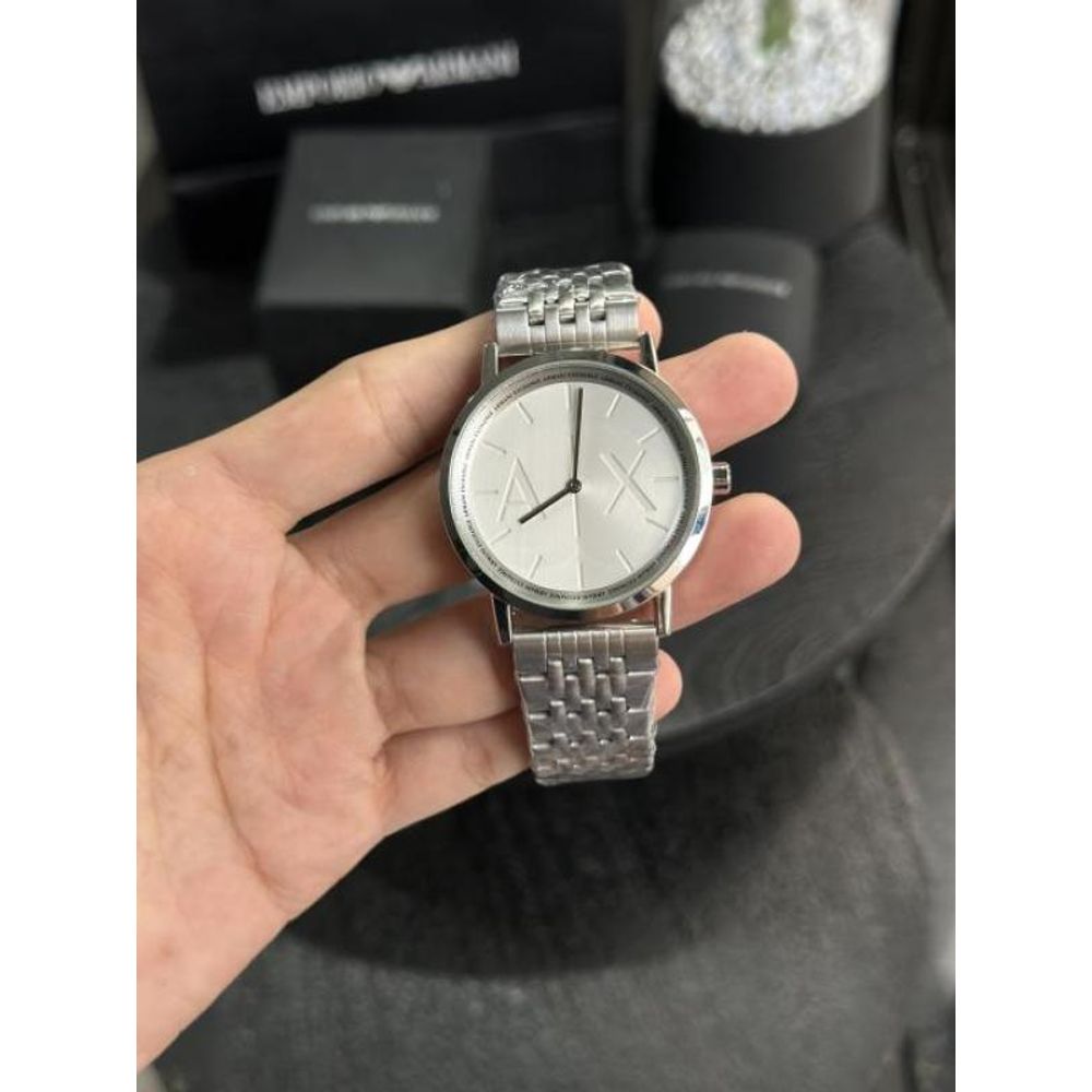 Arma i Exchange AX Silver White Premium Watch
