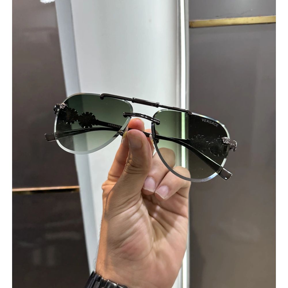 Versac e Gunmetal Green Premium Shades 3096