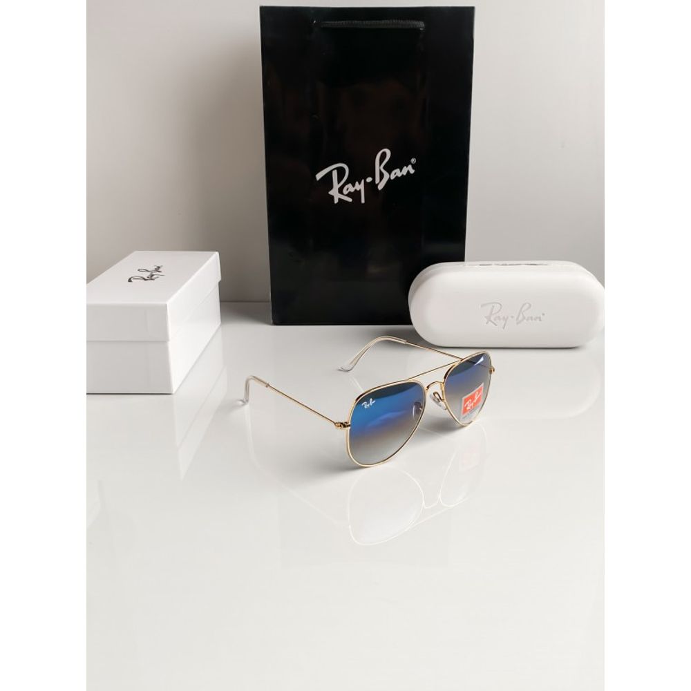 Rey ban 3026 gold blue shaded