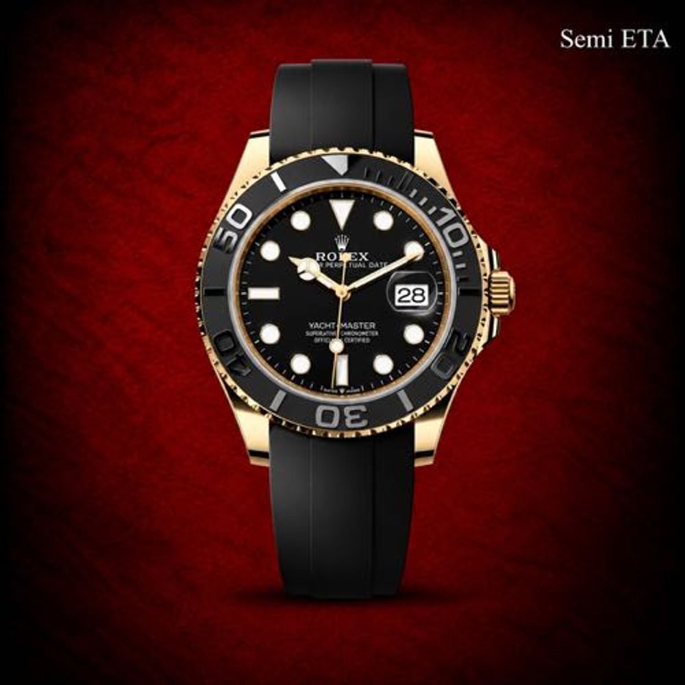 Rollex Yachtmaster Golden Oysterflex Strap