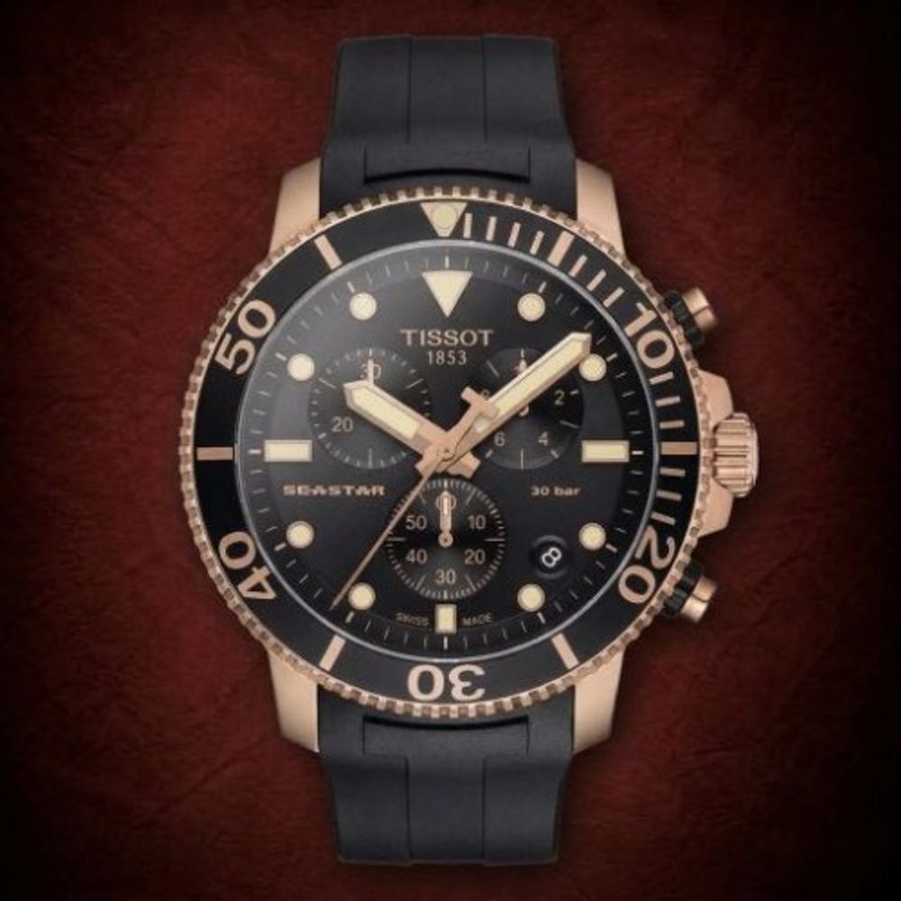 Authentic Grade Tisot Seastar 1000 Swiss Quartz Chronograph
