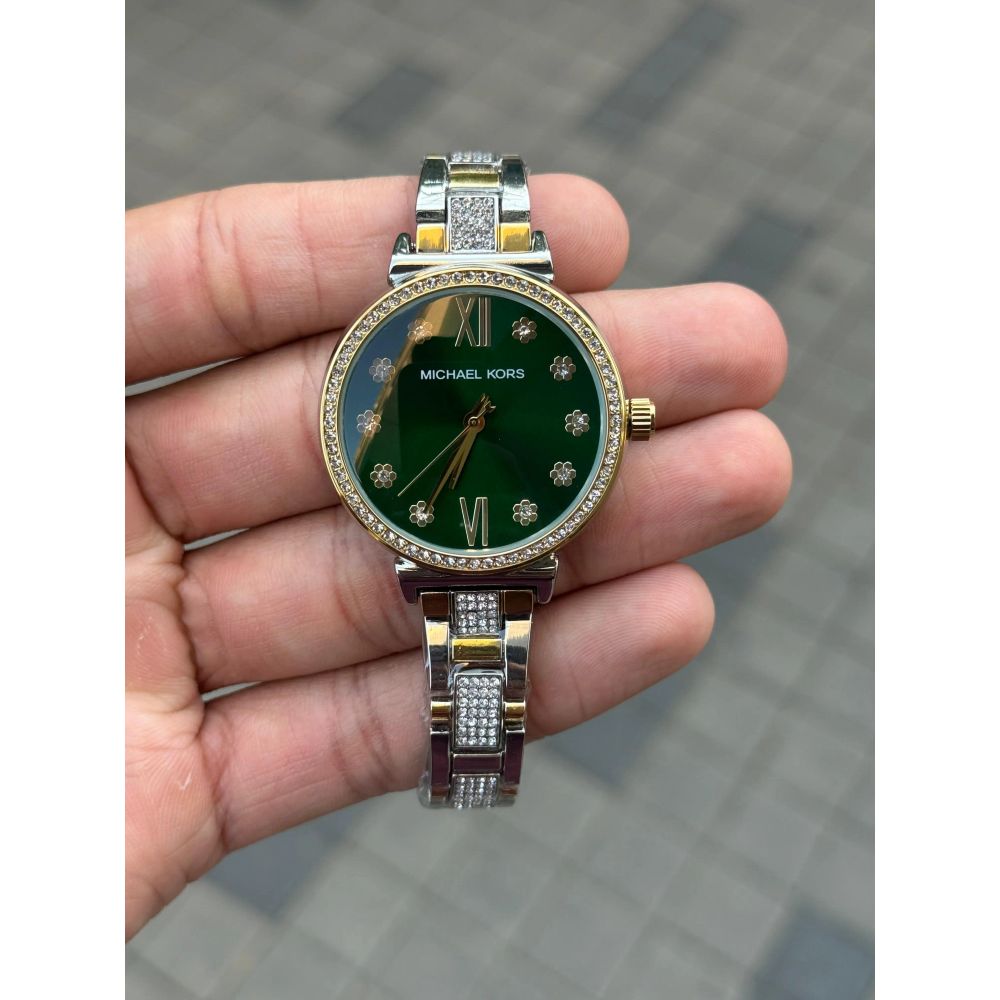Michael Kor_s Gold Two Tone Green Women's
