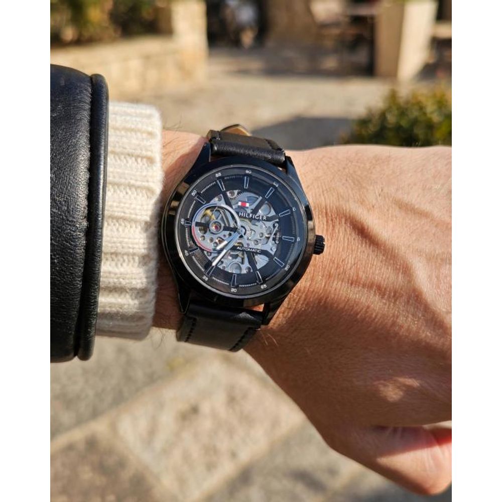 Tommmy Hilfige_r Automatic Leather Full-Black