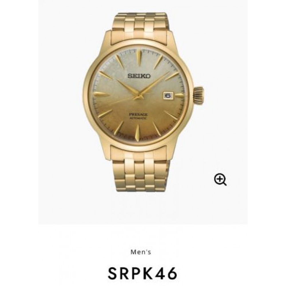Seiko Presage Cocktail Gold Authentic Store Quality