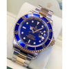 Rollex Submariner Silver Gold Blue YZ