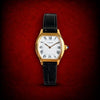 Cartiar Tortue Small Model Gold Black Leather Watch
