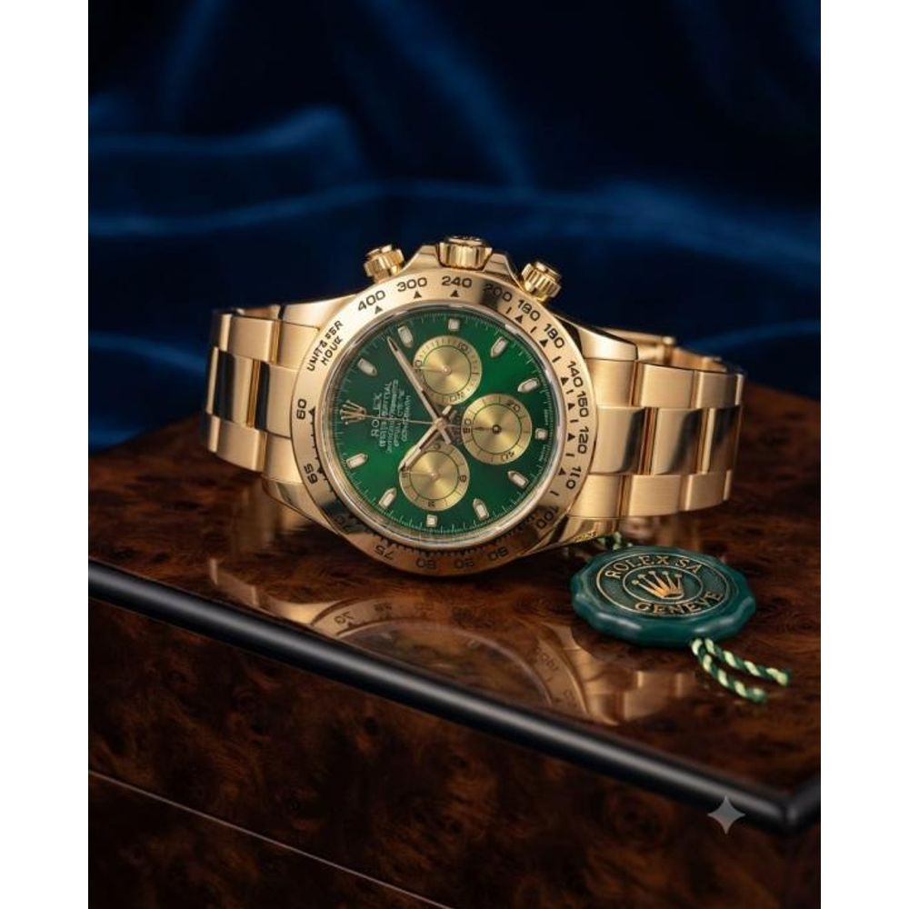 Rollex Daytona Oyster Perpetual Gold Green