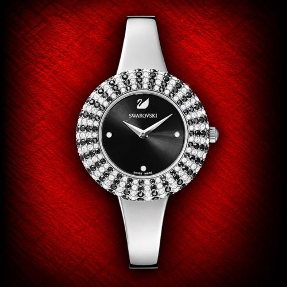 Authentic Grade Swarovsky Crystal Rose Bangle Watch