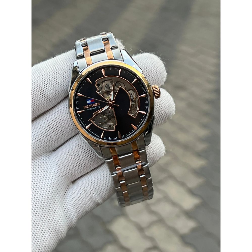 Tommy Hilfiger Automatic Two Tone Black