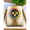 ROLLEX DAYTONA RAINBOW A HQ GOLD BLACK DIAL AT437