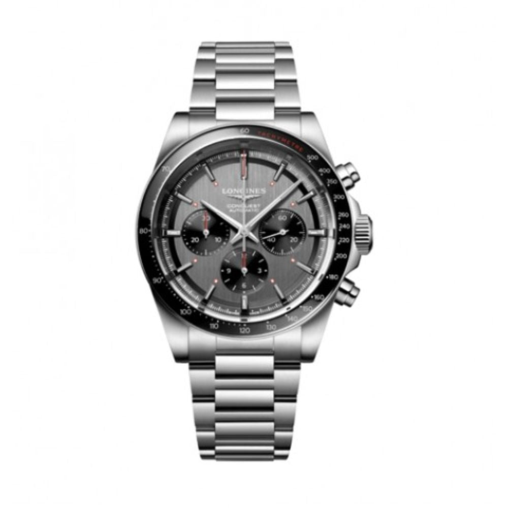 Longinez Conquest Chronograph Black Automatic