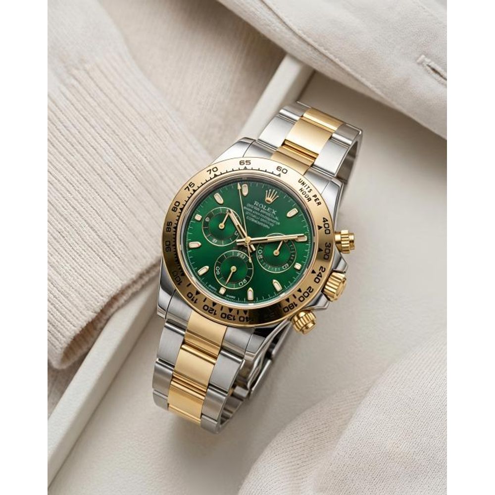 Rolee_x Oyster Perpetual Daytona Chosmograph Gold-Green