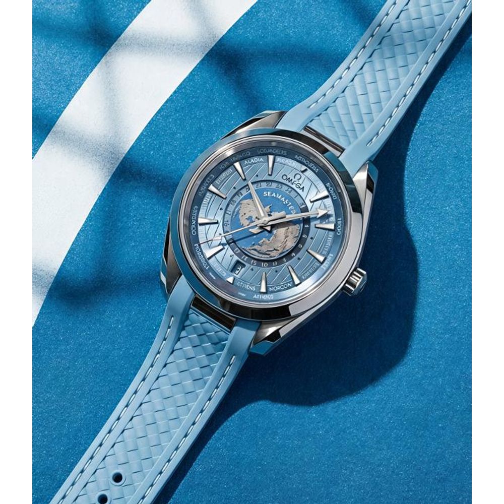 Omegha Seamaster Aqua Terra 150M Quartz World Map
