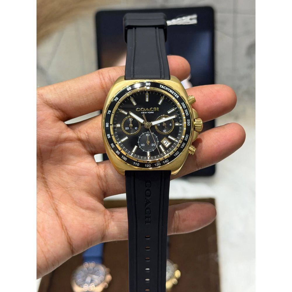 Coack Charter Tachymeter Black Gold
