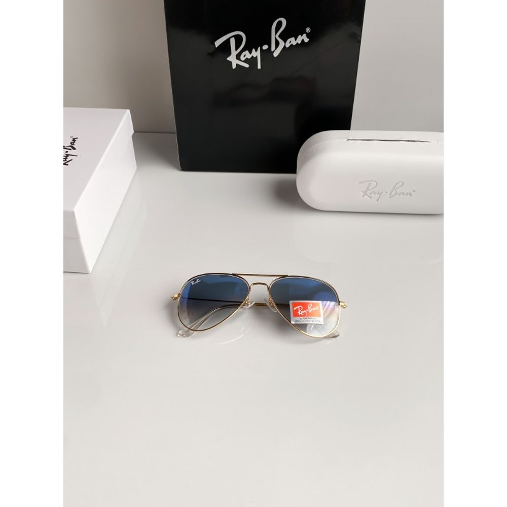 Rey ban 3026 gold blue shaded