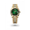 ROLLEX OYSTER PERPETUAL DAY DATE ZR GOLD GREEN SHADED  DIAL HVY 45