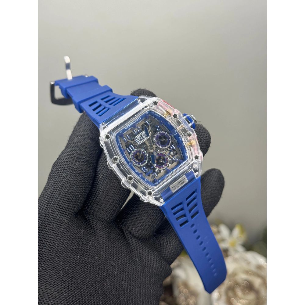 Richard Mille Mc Laren Blue Chronograph Watch